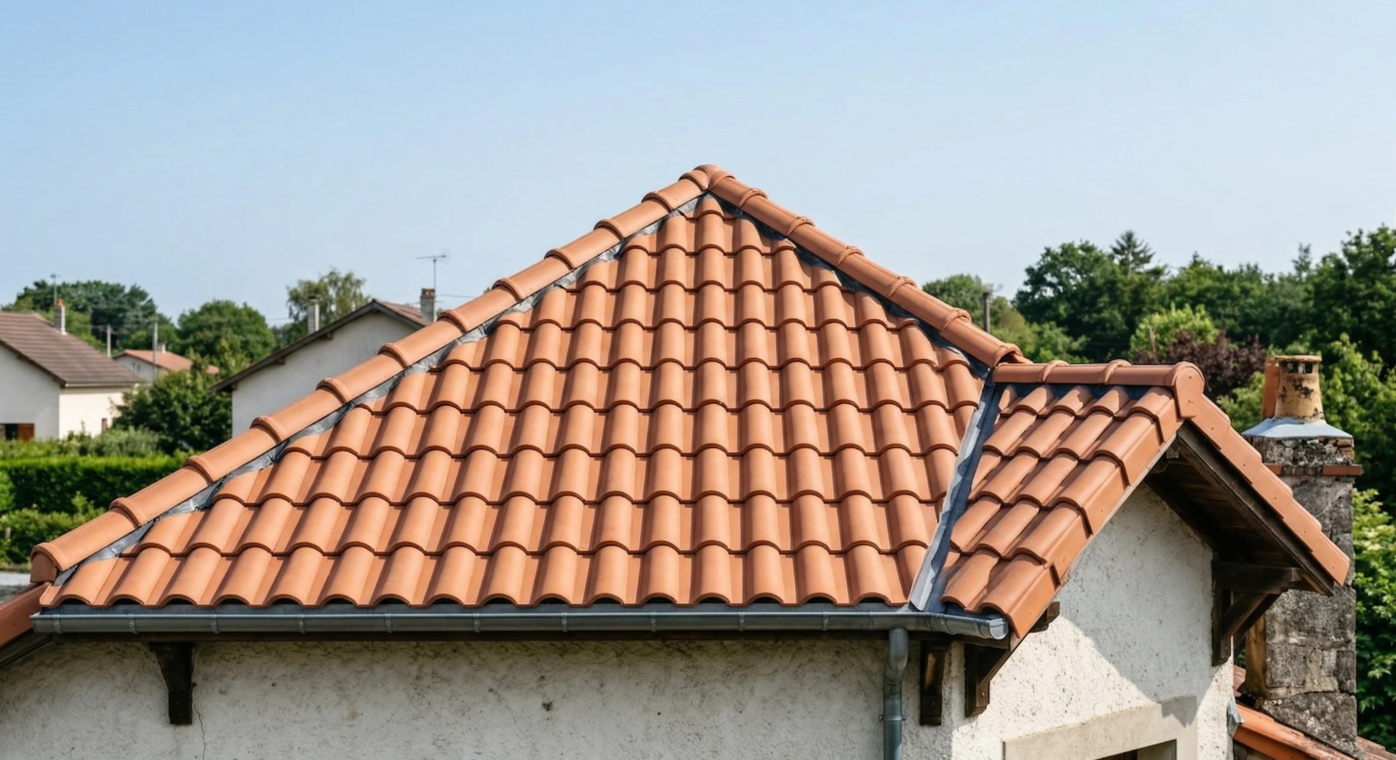 Couvreur sur un toit